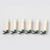 ^ '6 WHITE MINI CLIPS CANDLES', 6*1  LED ΛΑΜΠ. ΜΠΑΤ. (6*AAA), WW,IP20, φ1.5X10.5cm