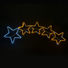 5 STARS 144 LED 6m ΜΟΝΟΚ. ΦΩΤ ΛΕΥΚΟ & ΚΙΤΡΙΝΟ FLASH IP65 150*50cm 1.5m ΚΑΛ.