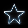 ^ 'STAR' 200 NEON LED 2m NEON DOUBLE SMD ΦΩΤ., CW ΣΤΑΘ., IP44, 58X54CM, 1.5m ΚΑΛ.