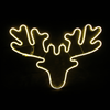 ^ 'REINDEER HEAD' 300 NEON LED 3m NEON DOUBLE SMD ΦΩΤ., WW ΣΤΑΘ., IP44, 60.5X42CM, 1.5m ΚΑΛ.