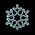 ^ 'SNOWFLAKE' 300 NEON LED 3m NEON DOUBLE SMD ΦΩΤ., CW ΣΤΑΘ., IP44, 40X40CM, 1.5m ΚΑΛ.