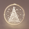 ^ '3D ACRYLIC CHRISTMAS TREE', 36 WW LED ΣΤΑΘ. IP20  21X21.6CM, USB ΚΑΛ. ΤΡΟΦΟΔ.