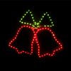 ^ 'DOUBLE BELLS' 108 ΛΑΜΠΑΚ ΣΧΕΔΙΟ 3m ΜΟΝΟΚΑΝΑΛ ΦΩΤΟΣΩΛ GREEN-RED ΜΗΧΑΝΙΣΜΟ FLASH IP44 55x55cm 1.5m