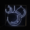 ^ 'THREE CHRISTMAS BALL',414 LED ΕΠΙΣΤΗΛ ΣΧΕΔ. 11.5m ΜΟΝΟΚ. ΦΩΤΟΣ,CW ΣΤΑΘ,IP44,120x120CM,1.5m ΤΡΟΦ.