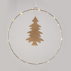 ^ 'HANGING CIRCLE WOODEN TREE' 20 MINI LED WW Λ/ΚΙΑ ΜΠ/ΡΙΕΣ (3AA) IP20 Φ30CM (9.5Χ16CM), 30CM ΔΙΑΦ.