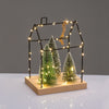 METAL HOUSE WITH TREES ΔΙΑΚΟΣΜ ΚΡΕΜΑΣΤΟ 55 LED ΛΑΜΠ ΘΕΡΜΑ ΜΠΑΤ 3ΧΑΑΑ (ΔΕΝ ΣΥΜΠ) IP20  16.5*12*22cm
