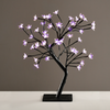 ^ 'TREE WITH FLOWERS OF SILICONE'  36LED ΛΑΜΠΑΚ ΜΕ ΑΝΤΑΠΤΟΡΑ(24V DC)ΜΩΒ IP20 45cm 3m ΜΑΥΡΟ ΚΑΛΩΔΙΟ