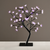 ^ 'TREE WITH FLOWERS OF SILICONE'  36LED ΛΑΜΠΑΚ ΜΕ ΑΝΤΑΠΤΟΡΑ(24V DC)ΜΩΒ IP20 45cm 3m ΜΑΥΡΟ ΚΑΛΩΔΙΟ