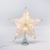 ^ 'WHITE GLITTER THREAD COTTON CONVEX STAR' 20 MINI WW LED ΛΑΜΠ. ΜΠΑΤ. 3ΧΑΑ,IP20 23x5x20cm