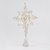 ^ 'SILVER & WHITE BEAD STAR ' 20 MINI WW LED ΛΑΜΠ. ΜΠΑΤ. 3ΧΑΑ,IP20 37x5x20cm