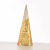 ^ 'CHAMPAGNE GOLD & WHITE SEQUIN CONE TREE' 20 WW LED ΛΑΜΠ. ΜΠΑΤ. 3ΧΑΑ,IP20 Φ20,5Χ60CM
