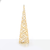 ^ 'WHITE & GOLD CONE TREE' 30 MINI WW LED ΛΑΜΠ. ΜΠΑΤ. 3ΧΑΑ,IP20 Φ17X60CM