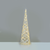 ^ 'WHITE & SILVER CONE TREE' 30 MINI WW LED ΛΑΜΠ. ΜΠΑΤ. 3ΧΑΑ,IP20 Φ17X60CM