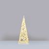 ^ 'WHITE COTTON THREAD CONE TREE' 30 MINI WW LED ΛΑΜΠ. ΜΠΑΤ. 3ΧΑΑ,IP20 Φ18.5X50CM