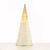 ^ 'SILVER & WHITE SEQUIN CONE TREE' 35 WW LED ΛΑΜΠ. ΜΠΑΤ. 3ΧΑΑ,IP20 Φ27.5X90CM
