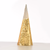 ^ 'CHAMPAGNE GOLD & WHITE SEQUIN CONE TREE' 35 WW LED ΛΑΜΠ. ΜΠΑΤ. 3ΧΑΑ,IP20 Φ27.5X90CM