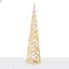 ^ 'WHITE & GOLD CONE TREE' 40 MINI WW LED ΛΑΜΠ. ΜΠΑΤ. 3ΧΑΑ,IP20 Φ20.5X80CM