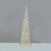 ^ 'WHITE & SILVER CONE TREE' 40 MINI WW LED ΛΑΜΠ. ΜΠΑΤ. 3ΧΑΑ,IP20 Φ20.5X80CM