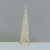 ^ 'WHITE & SILVER CONE TREE' 40 MINI WW LED ΛΑΜΠ. ΜΠΑΤ. 3ΧΑΑ,IP20 Φ20.5X80CM