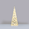 ^ 'WHITE COTTON THREAD CONE TREE' 40 MINI WW LED ΛΑΜΠ. ΜΠΑΤ. 3ΧΑΑ,IP20 Φ20.5X60CM
