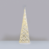 ^ 'WHITE COTTON THREAD CONE TREE' 50 MINI WW LED ΛΑΜΠ. ΜΠΑΤ. 3ΧΑΑ,IP20 Φ27.5X90CM