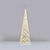 ^ 'WHITE COTTON THREAD CONE TREE' 50 MINI WW LED ΛΑΜΠ. ΜΠΑΤ. 3ΧΑΑ,IP20 Φ27.5X90CM