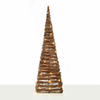 'NATURAL RATTAN CONE TREE' 50 MINI WW LED ΛΑΜΠ. ΜΠΑΤ. 3ΧΑΑ,IP20 Φ27X90CM