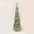 ^ 'GREEN RATTAN CONE TREE WITH SNOW' 50 MINI WW LED ΛΑΜΠ. ΜΠΑΤ. 3ΧΑΑ,IP20 Φ27.5X90CM