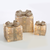 ^ SET 'WHITE&CHAMPAGN GOLD GIFT BOX&GLITR BOW' 90(20+30+40)WW MINILED  ΜΠΑΤ.3*3ΑΑ IP20 17,23,28.5CM