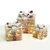 ^ SET 'RATTAN GIFT BOX, RED&BLACK BOW ' 90(20+30+40) WW MINI LED ΛΑΜΠ. ΜΠΑΤ. 3*3ΑΑ IP20 18,24,30CM