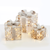 ^ SET 'RATTAN GIFT BOX, NATURAL BURLAP BOW' 90(20+30+40) WW MINI LED  ΜΠΑΤ. 3*3ΑΑ IP20 18,24,30CM