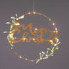 CIRCLE MERRY CHRISTMAS ΚΡΕΜΑΣΤ ΔΙΑΚΟΣΜΗΤΙΚ 40LED ΛΑΜΠ ΘΕΡΜ ΣΤΑΘ ΜΠΑΤ 2ΧΑΑ(ΔΕΝ ΣΥΜΠ) IP20 ΔΙΑΜ:40cm