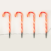 ^ '4 CANDY STAKES' 40 WW LED ΛΑΜΠΑΚΙΑ 8ΠΡΟΓΡΑΜ ΑΝΑΠΤ(4.5V) IP44 M1.5m*Φ2.5cm*Y60cm 0.5m ΠΡΑΣ ΚΑΛ ΤΡ
