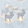 'METAL STRING LIGHTS' ΤΑΡΑΝΔΟΣ 10 LED ΛΑΜΠΑΚ ΣΕΙΡΑ ΜΠΑΤΑΡ(2xΑΑ) ΘΕΡΜΟ ΛΕΥΚΟ IP20 135+30cm ΔΙΑΦΑΝ ΚΑΛ