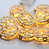 ^ 'WOODEN CHRISTMAS MOTIFS' ΣΤΡΟΓΓΥΛΟ ΑΣΤΕΡΙ 10 LED ΛΑΜΠΑΚ ΣΕΙΡΑ ΜΠΑΤΑΡ.(3xAA) ΘΕΡΜΟ ΛΕΥΚΟ IP20
