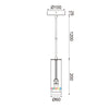 ^ΚΡΕΜΑΣΤΟ Φ/Σ 1XGU10 BUTTONS ΛΕΥΚΟ ΜΕΤ/ΚΟ IP20 D6XD10XH150CM