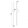 ^ΕΠΙΤΟΙΧΟ Φ/Σ LED 15W 3000K  970LM AVENUE ΛΕΥΚΟ ΜΕΤ/ΚΟ IP20 7,5X8X80CM