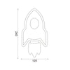 ΕΠΙΤΟΙΧΟ Φ/Σ LED 5.5W 3000K 385LM NASA ΜΠΛΕ MDF 24X13X3.8CM