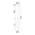 ^ΚΡΕΜΑΣΤΟ Φ/Σ LED 5W 3000K 300LM ESTRELA ΜΑΥΡΟ ΜΕΤ/ΚΟ IP20 D6XH228CM