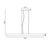 ^ΚΡΕΜΑΣΤΟ Φ/Σ LED 36W 3000K 2880LM 360° ΛΕΥΚΟ ΜΕΤ/ΚΟ+PVC 100XD5XH150CM YODA