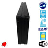 Αδιάβροχη Κυλιόμενη Επιγραφή SMD LED 230V USB &amp; WiFi Κόκκινη Διπλής Όψης 104x40cm  90103