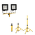 ADJUSTABLE TRIPOD 1.6M FOR 2PCS X FLOOD LUMINAIRES