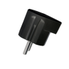 ANGLE BAKELITE SCHUKO PLUG 16A BLACK