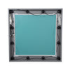 GloboStar® MAKEUP MIRROR-80x80-6 Μοντέρνος Καθρέπτης Μακιγιάζ με Πλαίσιο Φυσικού Ξύλου με Διακόπτη On/Off 12 x E27 AC220-240V - Μ80 x Π7 x Υ80cm - Γκρι Ανθρακί