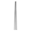 GloboStar® 70823-1M Προφίλ Αλουμινίου για Σκαλοπάτια Ανοδιωμένο με Λευκό Οπάλ Κάλυμμα για 1 Σειρά Ταινίας LED Πατητό - Press On 1 Μέτρο
