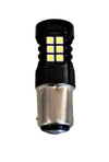 BA15D Led Σκαφων 12-24volt 11.5w-30smd 3030-800Lm με φακό ενίσχυσης-Ψυχρο Λευκο-1τεμ.