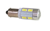 Ba9s Led Αυτοκινήτου 10Smd 5630 με φακο-12dc-Ψυχρο λευκο 1τεμ.