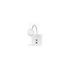 BETTY WALL LAMP 1xG9 WITH USB WHITE