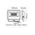 BLACK LED SMD FLOOD LUMINAIRE IP66 10W 3000K 1000Lm 230V AC RA80