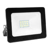 BLACK LED SMD FLOOD LUMINAIRE IP66 10W GREEN 880Lm 230V